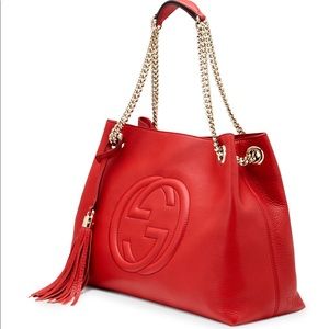 Gucci Soho Medium Chain-Strap Tote Authentic